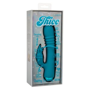 CalExotics Thicc Chubby Thrusting Tickler Vibrator Blau...