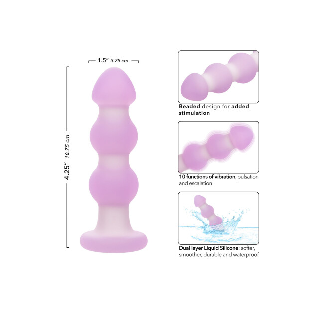 CalExotics Lavender Haze Beaded Probe Analplug Lila ⌀ 3,75 cm