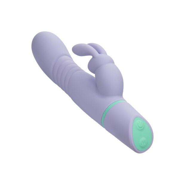 CalExotics Love Bunny Thrusting Bunny Rabbit Vibrator Lila 19 cm