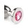 Mr. Steel Jewled Butt Plug Medium Pink 3 cm