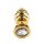 Mr. Steel Twister Butt Plug Small Gold 2,5 cm