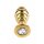 Mr. Steel Twister Butt plug Medium Gold 3 cm
