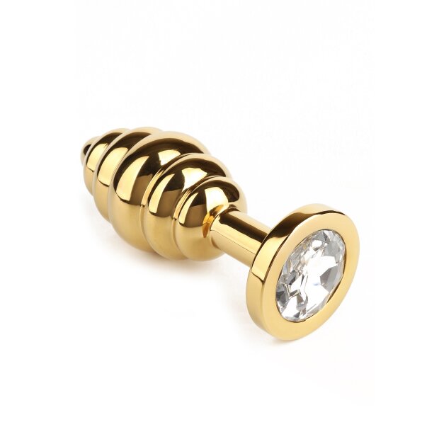 Mr. Steel Twister Butt Plug Large Gold 3,8 cm