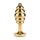 Mr. Steel Twister Butt Plug Large Gold 3,8 cm