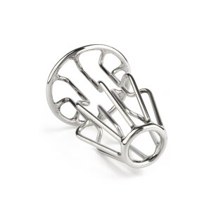 Mr. Steel Trapezoid Anal Plug Small Silver