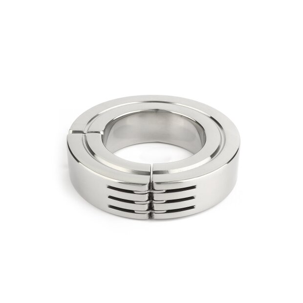Mr. Steel Hinged Magnetic Cockring 40 mm Silver