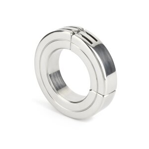 Mr. Steel Hinged Magnetic Cockring 45 mm Silver