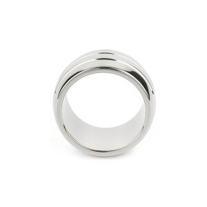 Mr. Steel Oval Barrel C-Ring 40 mm Silver