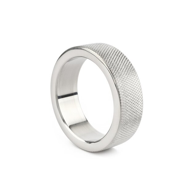 Mr. Steel CrissCross C-Ring 40 mm Silver