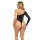Dollar Sign Bodysuit Black Onesize - Queensize