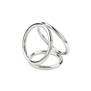 Mr. Steel Triad Chamber C-Ring Large Silver