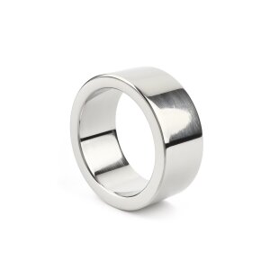 Mr. Steel Mega Wide Band C-Ring 40 mm Silver