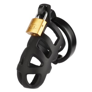 Mr. Steel Brutal Chastity Cage Black