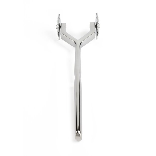 Mr. Steel Twin Wartenberg Pinwheel Silver