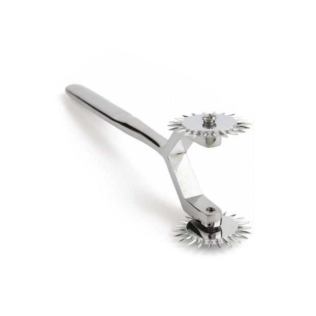 Mr. Steel Twin Wartenberg Pinwheel Silver