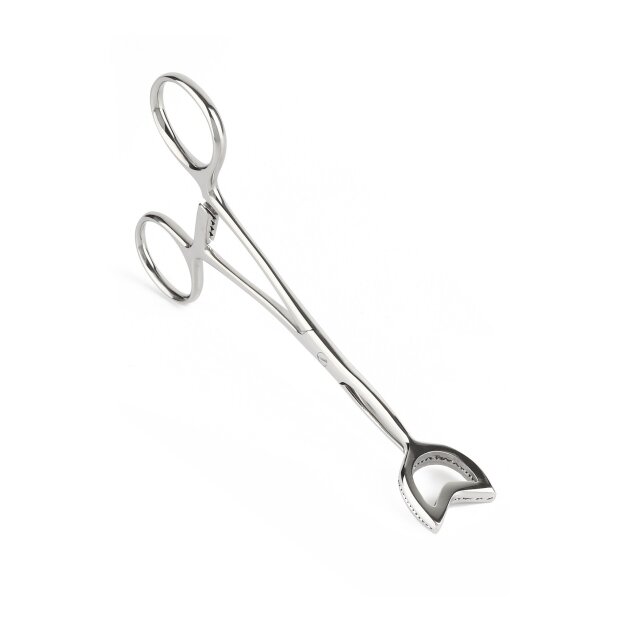Mr. Steel Cube Tongs V Shape Silver