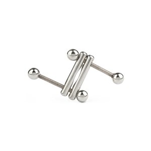 Mr. Steel Turning Point Nipple Clamps Silver