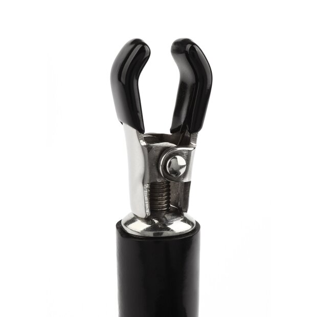 Mr. Steel Barrel Tit Clamps With Ring Silver