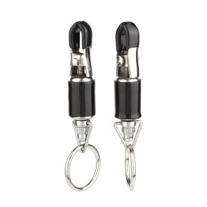 Mr. Steel Barrel Tit Clamps With Ring Silver