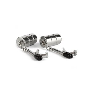 Mr. Steel Aligator Nipple Clamps Weights Silver