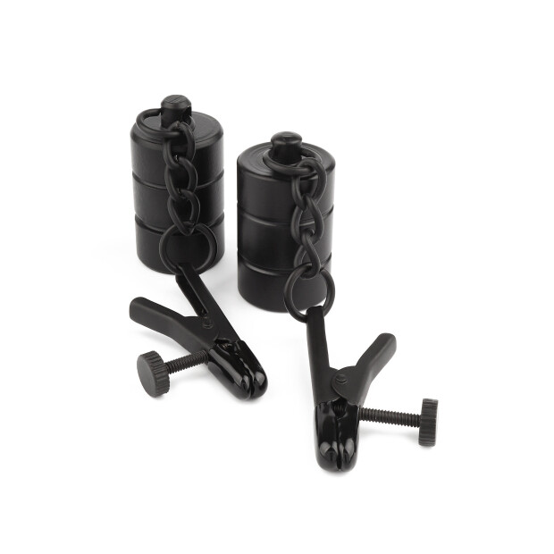 Mr. Steel Tingling Nipple Clamp Weight Black