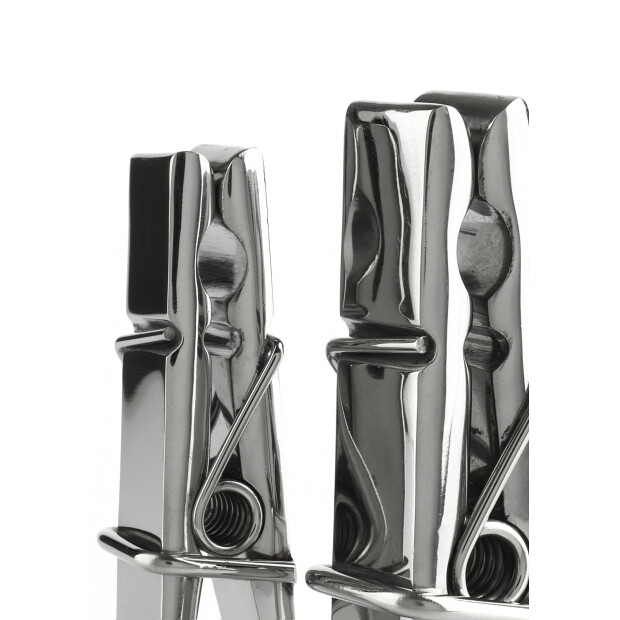 Mr. Steel Clothespins Nipple Clamps Silver