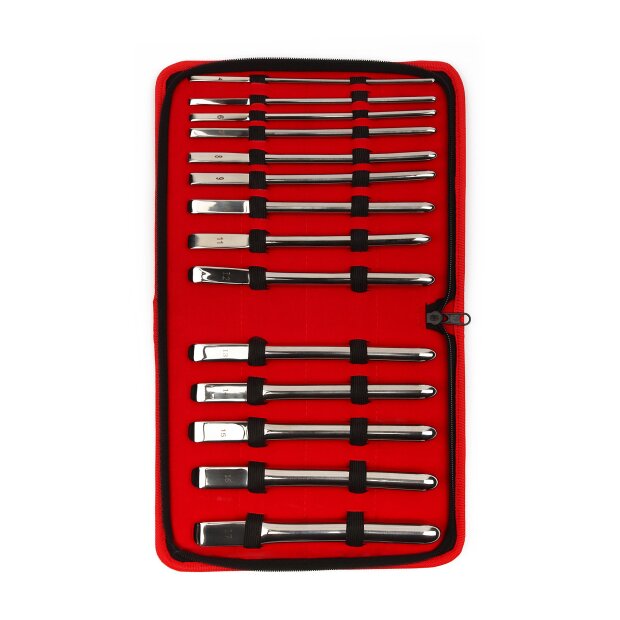 Mr. Steel Single End Dilator 14 pcs Silver