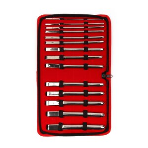 Mr. Steel Single End Dilator 14 pcs Silver