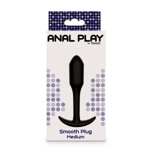 Toyjoy Smooth Analplug Medium Black 2,3 cm