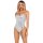 Leg Avenue Pailletten Body Größe S Silber