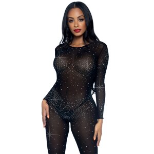 Leg Avenue Body with Rhinestones Size XS Black