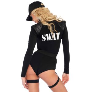 Leg Avenue Swat Kostüm Größe XS Schwarz