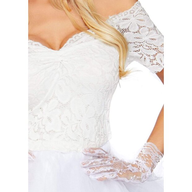 Leg Avenue Bridal Costume Size M/L White