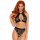 Leg Avenue Two Pieces Set Halter Top And Panties Black S/M - M/L