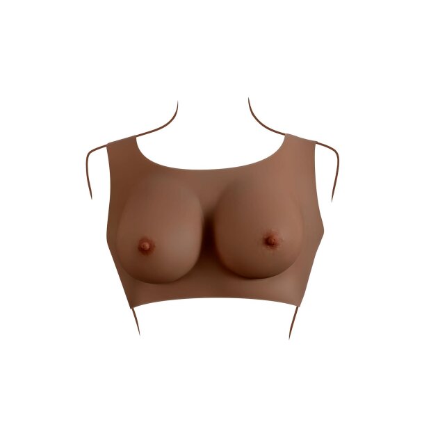 Gender X Realistisches Brustimitat dunkel C - E