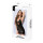 Baci Wetlook & Mesh Mini Dress Black Onesize - Queensize
