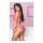 Allure Marley Peekaboo and Panty Hot Pink S/M - L/XL