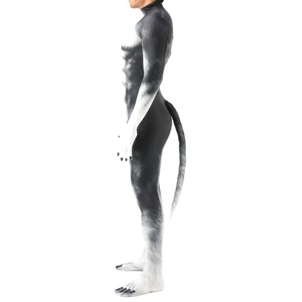 CosplayDogs Husky Dog Cosplay-Anzug Grau S - XL