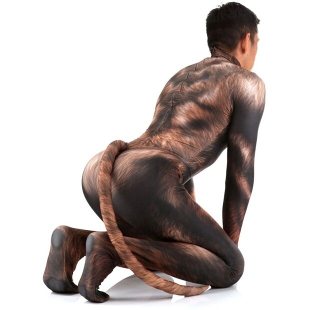 CosplayDogs Werwolf Cosplay-Jumpsuit Braun S -XL