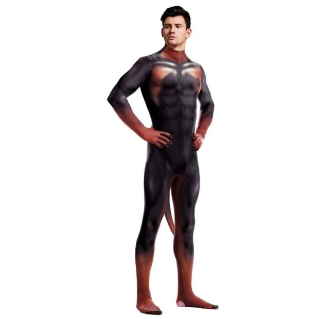 CosplayDogs Doberman Cosplay-Anzug schwarz-feuerrot S - XL