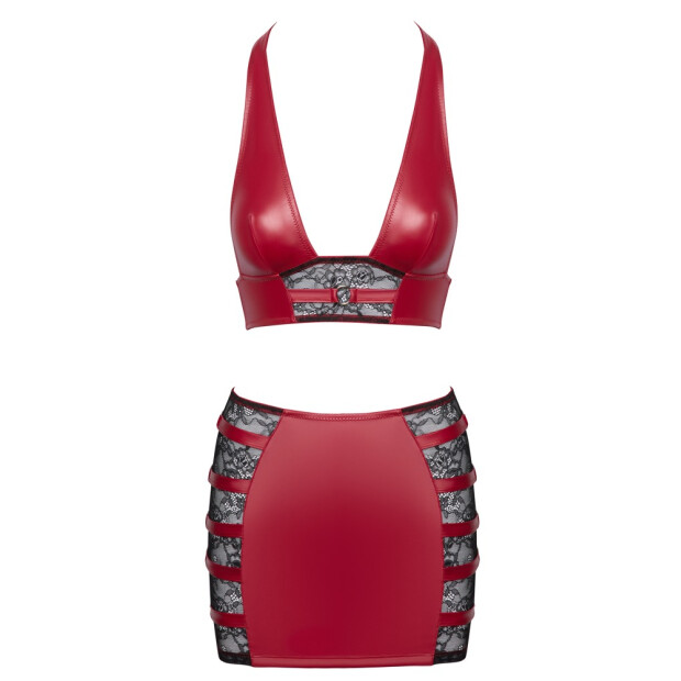 Cottelli CollectionTop und Rock rot S - XL
