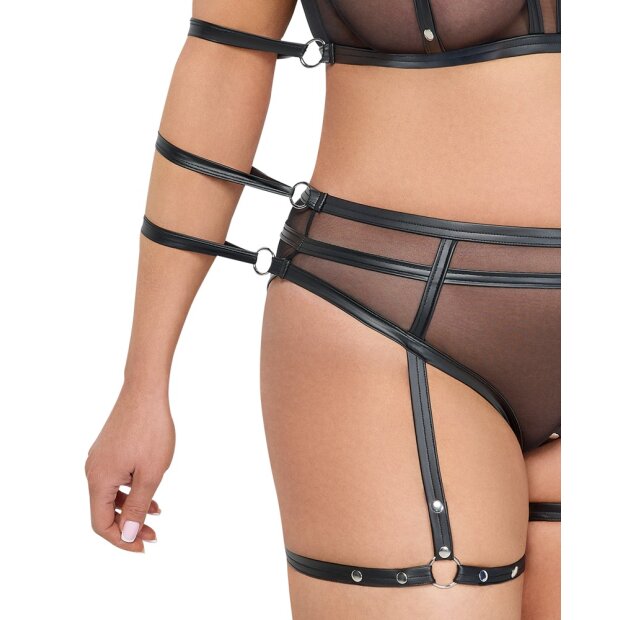 Cottelli CollectionTop Set Bondage Schwarz XL - 3XL