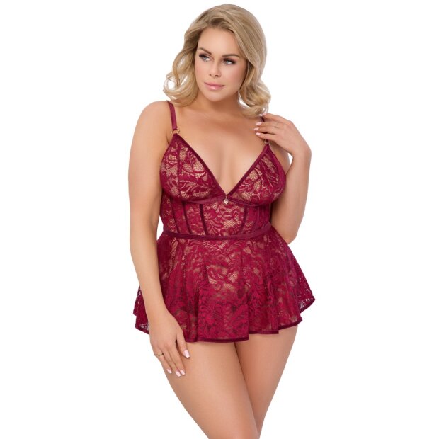 Cottelli Collection Babydoll rot XL - 3XL