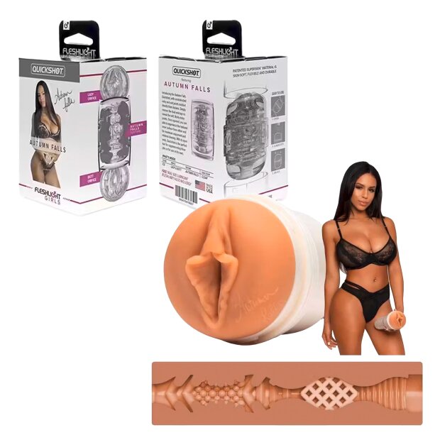 FLESHLIGHT Autumn Falls Cream Vagina + Quickshot