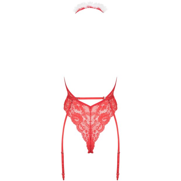 KOTEK Kristinella body red-white S/M - L/XL