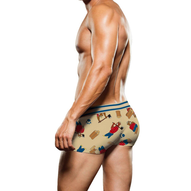 Prowler Boxershorts mit Holzfäller Bären gelb XS - XXL