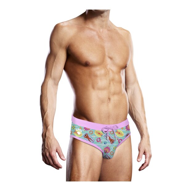 Prowler Badeslip blau, pink S - XL