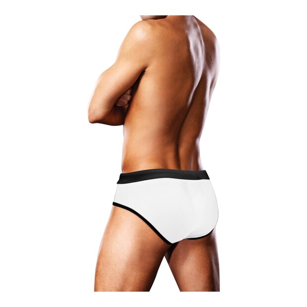 Prowler Badeslip weiß mit bunten Prowler Tatzenlogo S - XL