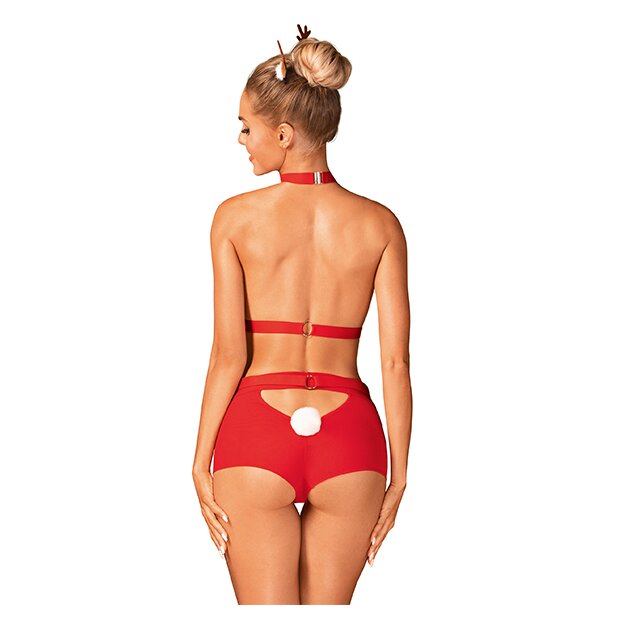 Obsessive Ms Reindy Harness, Panties, Hair Clips XS/S - M/L