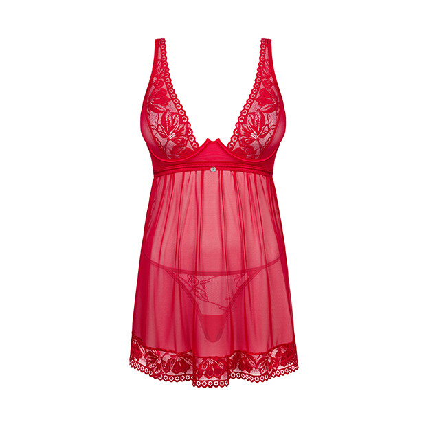 Obsessive Lacelove babydoll & thong XS/S - XL/XXL